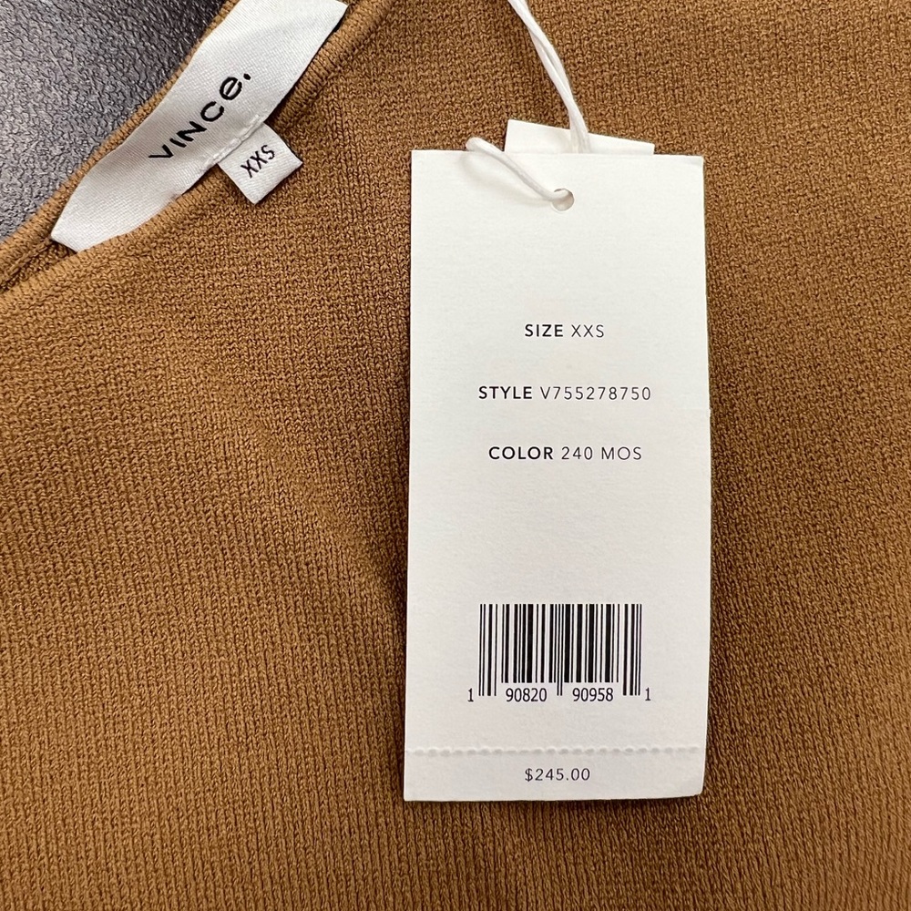 NWT VINCE. Sexy One Shoulder Knit Tank XXS - Picture 8 of 8